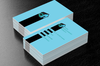 Czarny dom, Nieruchomość, Biuro nieruchomości - Wizytówki Netprint