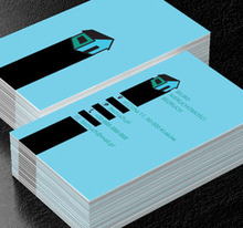 Czarny dom, Nieruchomość, Biuro nieruchomości - Wizytówki Netprint