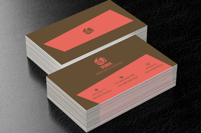 Czerwony domek, Nieruchomość, Biuro nieruchomości - Wizytówki Netprint