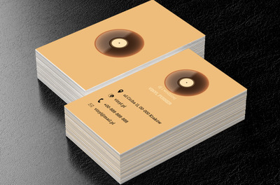Cieniowany winyl, Rozrywka, DJ - Wizytówki Netprint