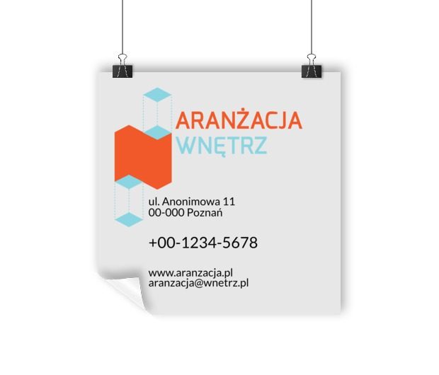 Aranżacja, czyli: kształty i kolory, Budownictwo, Aranżacja wnętrz - Plakaty Wielkoformatowe Netprint szablony online