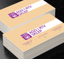 Fioletowa pralka, Sprzedaż, RTV i AGD - Wizytówki Netprint