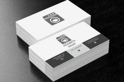 Szara pralka, Sprzedaż, RTV i AGD - Wizytówki Netprint