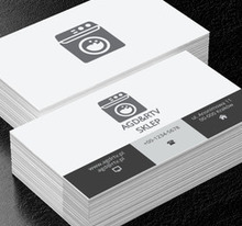 Szara pralka, Sprzedaż, RTV i AGD - Wizytówki Netprint