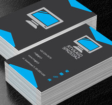 Kolorowy telewizor, Sprzedaż, RTV i AGD - Wizytówki Netprint