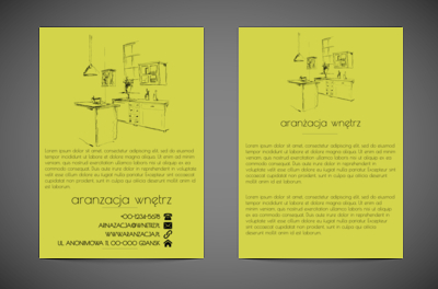 Seledynowo, fantazyjnie, praktycznie, Budownictwo, Aranżacja wnętrz - Ulotki Netprint
