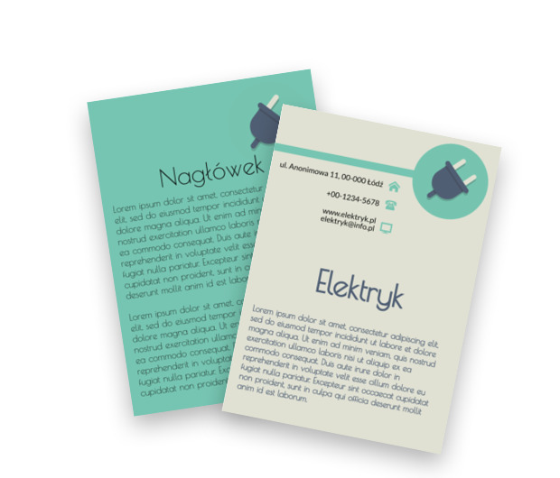 Podłączyć się do dobrej promocji, Budownictwo, Elektryk - Ulotki Netprint szablony online