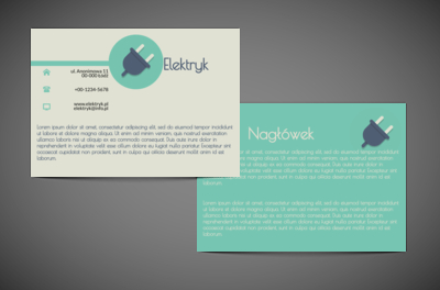 Nawiąż kontakt z dobrym elektrykiem, Budownictwo, Elektryk - Ulotki Netprint