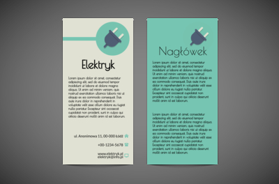 Promocja stała, zmienna i przemienna, Budownictwo, Elektryk - Ulotki Netprint