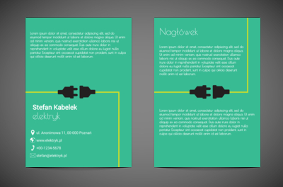 Żółta instalacja, dobra promocja, Budownictwo, Elektryk - Ulotki Netprint