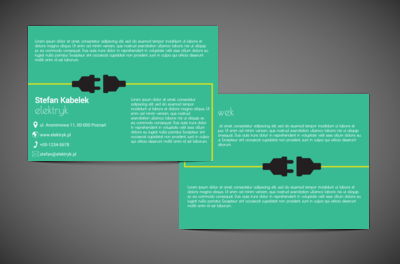 Sukces dzięki nietypowej grafice, Budownictwo, Elektryk - Ulotki Netprint