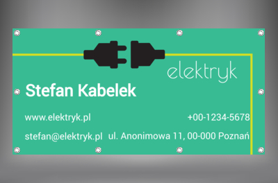 Dobry projekt i rzetelne wykonanie, Budownictwo, Elektryk - Banery Netprint