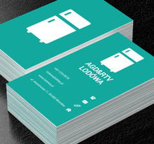 Lodówka na zielonym tle , Sprzedaż, RTV i AGD - Wizytówki Netprint