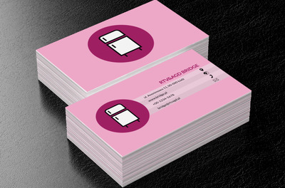 Lodówka w fioletowym kółku, Sprzedaż, RTV i AGD - Wizytówki Netprint