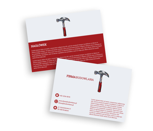 Z miłości do idealnego kształtu, Budownictwo, Firma budowlana - Ulotki Netprint szablony online