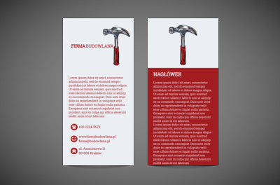 Z charakterem pośród codzienności, Budownictwo, Firma budowlana - Ulotki Netprint