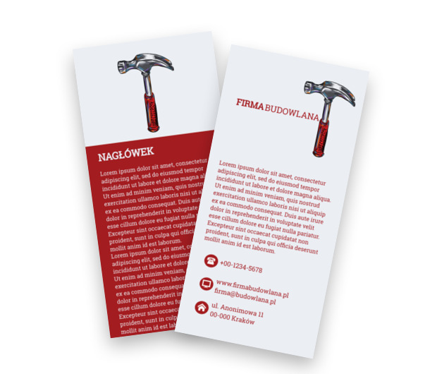 Z charakterem pośród codzienności, Budownictwo, Firma budowlana - Ulotki Netprint szablony online