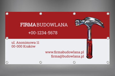 Reklama, która przekonuje, Budownictwo, Firma budowlana - Banery Netprint