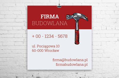 Kolor i symbol, które przyciągają, Budownictwo, Firma budowlana - Plakaty Wielkoformatowe Netprint