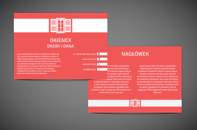 Chwile malowane barwami przyszłości, Budownictwo, Okna Drzwi - Ulotki Netprint