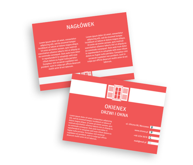 Chwile malowane barwami przyszłości, Budownictwo, Okna Drzwi - Ulotki Netprint szablony online