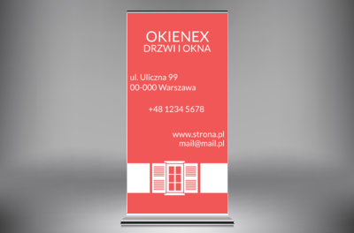 Siła koloru, Budownictwo, Okna i Drzwi - Roll-up Netprint