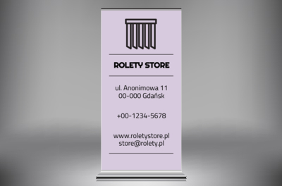 Minimalizm jest w cenie!, Budownictwo, Rolety - Roll-up Netprint