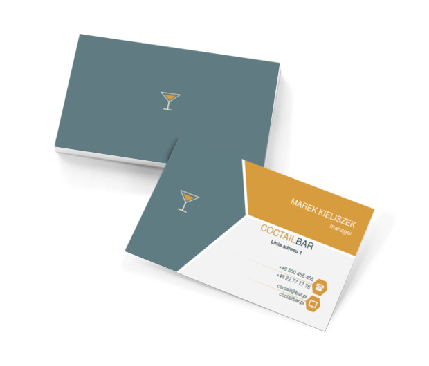 Prosta i ciekawa kompozycja, Gastronomia, Bar - Wizytówki Netprint szablony online