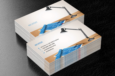 Plany na biurku, Budownictwo, Architektura - Wizytówki Netprint