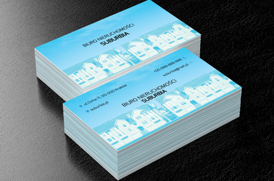 Osiedle domków, Nieruchomość, Biuro nieruchomości - Wizytówki Netprint