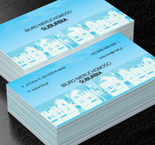 Osiedle domków, Nieruchomość, Biuro nieruchomości - Wizytówki Netprint