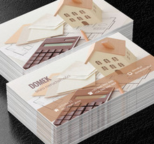 Dom i kalkulator, Nieruchomość, Biuro nieruchomości - Wizytówki Netprint