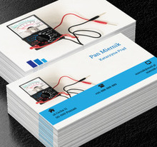 Profesjonalny multimetr, Budownictwo, Elektryk - Wizytówki Netprint