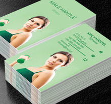 Wysportowana kobieta, Zdrowie i uroda, Fitness - Wizytówki Netprint