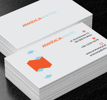 Geometryczne kształty, Budownictwo, Aranżacja wnętrz - Wizytówki Netprint