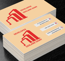 Trzy biurowce, Budownictwo, Deweloper - Wizytówki Netprint