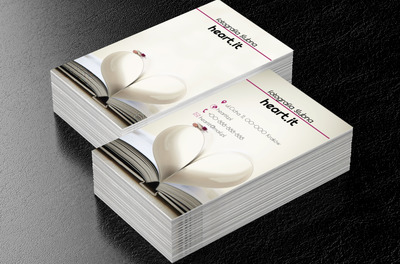 Serce z kartek, Fotografia, Fotograf ślubny - Wizytówki Netprint