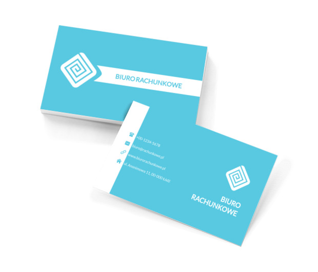 Biały ślimak, Finanse i ubezpieczenia, Biuro rachunkowe - Wizytówki Netprint szablony online