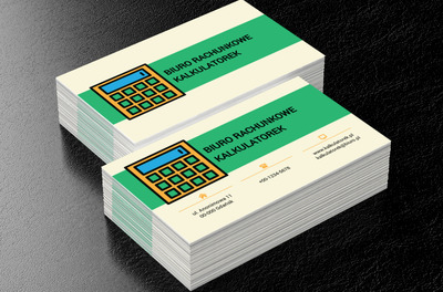 Kolorowy kalkulator, Finanse i ubezpieczenia, Biuro rachunkowe - Wizytówki Netprint