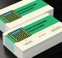 Kolorowy kalkulator, Finanse i ubezpieczenia, Biuro rachunkowe - Wizytówki Netprint