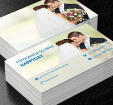 Młoda para, Fotografia, Fotograf ślubny - Wizytówki Netprint