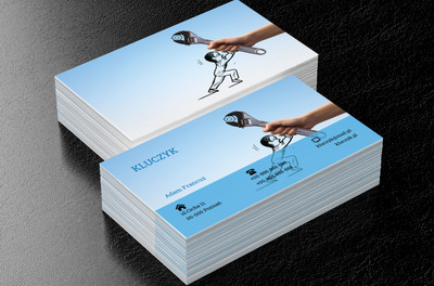 Z kluczem w ręce, Usługi domowe, Hydraulik - Wizytówki Netprint