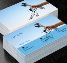 Z kluczem w ręce, Usługi domowe, Hydraulik - Wizytówki Netprint