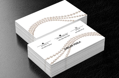 Sznur pereł, Sprzedaż, Jubiler - Wizytówki Netprint