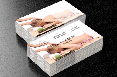 Masaż głowy, Medycyna, Masażysta - Wizytówki Netprint