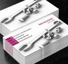 Klucz i śruby, Motoryzacja, Mechanik - Wizytówki Netprint