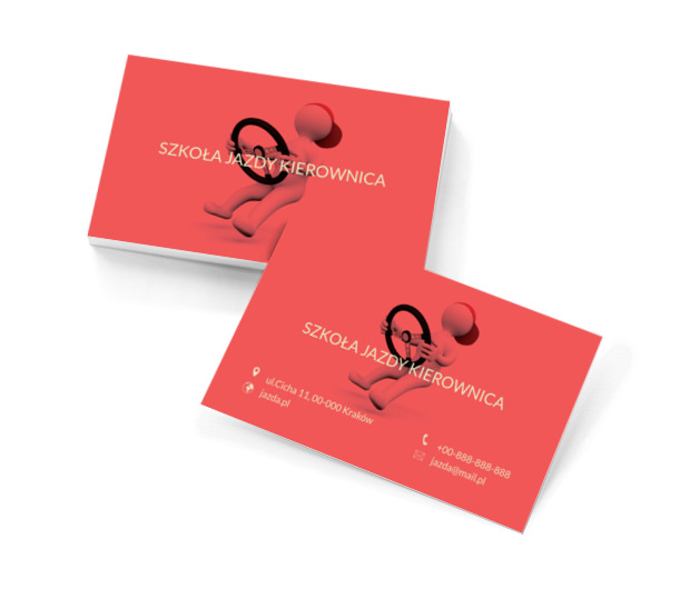 Luzak w aucie, Motoryzacja, Mechanik - Wizytówki Netprint szablony online