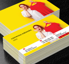 Rubinowa sukienka, Sprzedaż, Odzież - Wizytówki Netprint