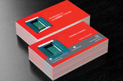 Okno z okiennicami, Budownictwo, Okna i Drzwi - Wizytówki Netprint