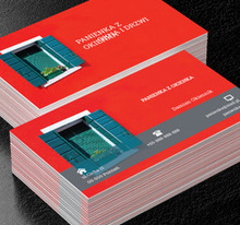 Okno z okiennicami, Budownictwo, Okna i Drzwi - Wizytówki Netprint